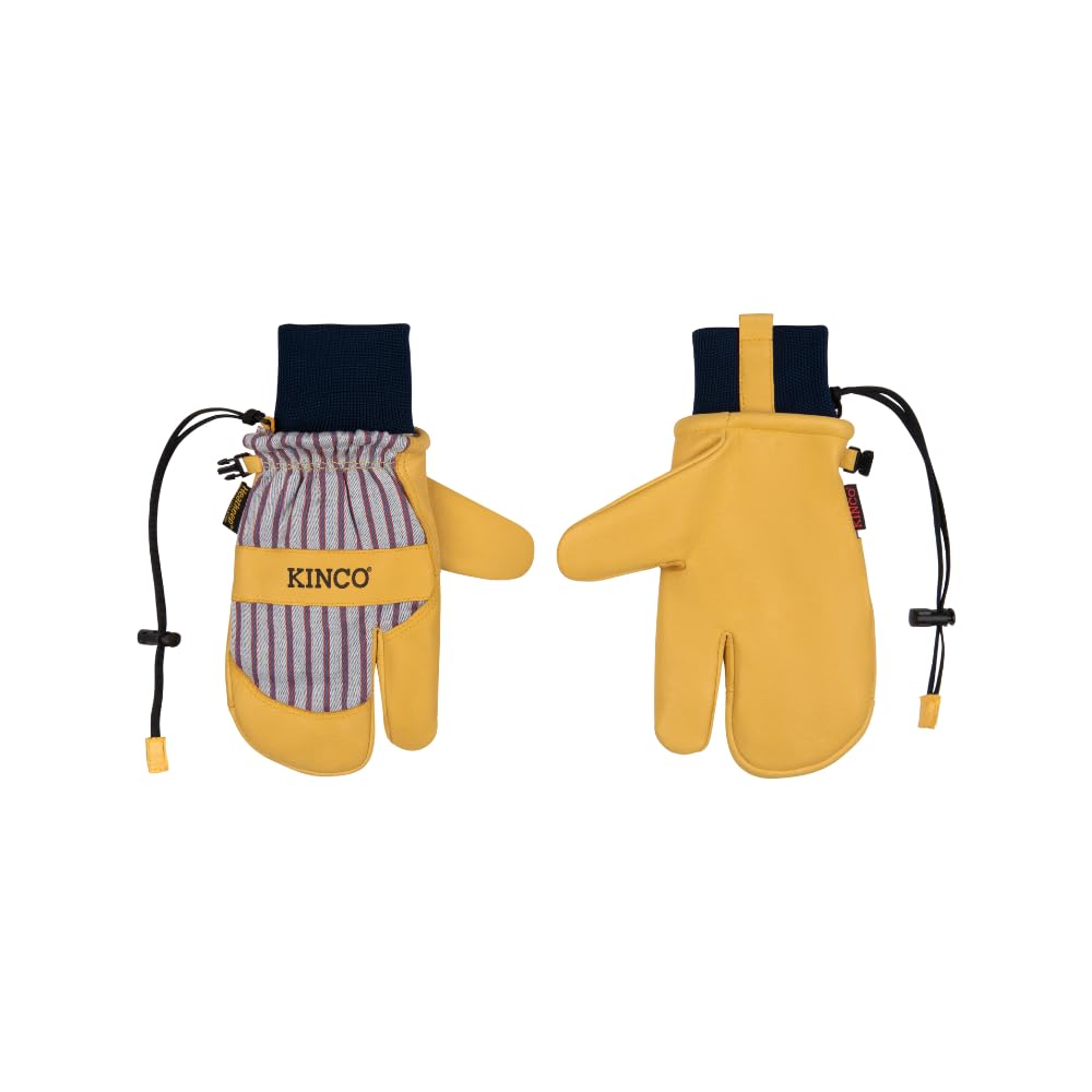 Kinco, 1927KWLT, Lobster Claw Mitt Shell, Inner Glove Lining, Grain Pigskin Palm, Omni Cuff™ Design, Heatkeep® Thermal Insulation - Image 3